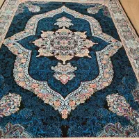 فرش گیلدا سفید و سرمه ای ۱۲ متری اک مشهد
