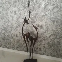 غزال چوبی دکور