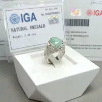 انگشتر فدیوم زمرد کلمبیا با شناسنامه معتبر کد ۱۷۴۰|جواهرات|تهران, سنائی|دیوار