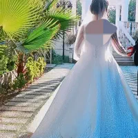 لباس عروس سنگدوزی شده|لباس|پاکدشت, حصار امیر|دیوار