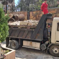 حمل نخاله، خاک توسط بادسان دولبه،خاور،بابکت،نیسان