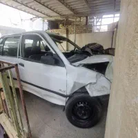 پراید تصادفی مدل 85 بدون رنگ بوده