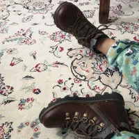 نیم بوت چرم طبیعی