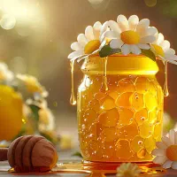 عسل طبیعی شهد قیماخ، موم و گرده گل عمده و خرده