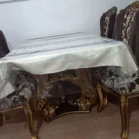 میز غذاخوری سلطنتی شش نفره|میز و صندلی غذاخوری|ارومیه, |دیوار