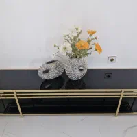 میز تی وی استیل طلایی