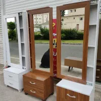 کمد ایستاده دو درب و ۳ درب قهوه ای وسفید