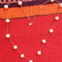 گردبند مروارید نقره