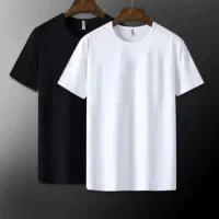 تیشرت پنبه یقه گرد مناسب بساطی