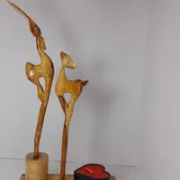 مجسمه چوبی دستساز|مجسمه، تندیس، ماکت|تهران, افسریه شمالی|دیوار