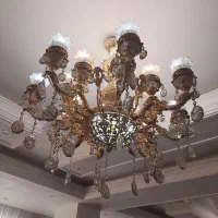 لوستر دو عدد ۱۶ شاخه و یک عدد۱۲ شاخه کامل نو|لوستر و چراغ آویز|تهران, جوادیه|دیوار