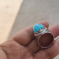 انگشتر دست ساز فیروزه نیشابور دامله|جواهرات|شهریار, شهریار|دیوار