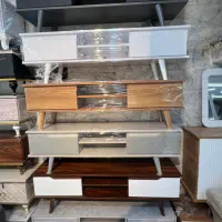 میز تلوزیون پایه چوب طرح خاص بومهن پردیس