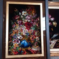 تابلوفرش چله نخ وابریشم