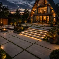 کلبه سوئیسی ۴ طبقه کلاردشت رودخانه اختصاصی