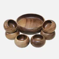 مزدی‌کاری خراطی چوب کاسه و پیاله چوب از مایا مشتری