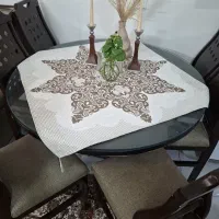 میز گرد چوبی ۶ نفره