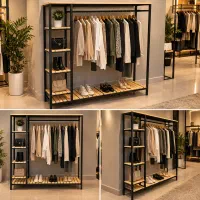 رگال لباس شیک ومحکم/مناسب مغازه ومنزل قفسه/