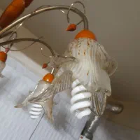 لوستر ۵ شاخه شیشه ای|لوستر و چراغ آویز|تهران, نظامآباد|دیوار