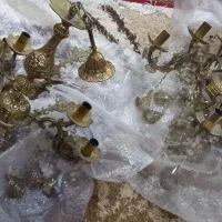 دو عدد لوستر سه شاخه ی دوتایی و پنج شاخه دوتایی|لوستر و چراغ آویز|کرج, دولت‌آباد|دیوار