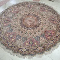 فرش دستباف دایره ۲×۲ گلابریشم نو|فرش|تهران, ونک|دیوار