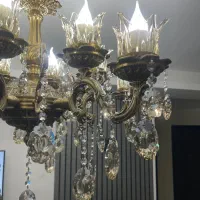 لوستر برنز|لوستر و چراغ آویز|تبریز, |دیوار