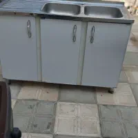 سینک ظرف شویی به همراه کابینت