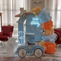 دکور تولد پاپیون پروانه بادکنک آرایی رنگ ارنگ|خدمات پذیرایی، مراسم|اصفهان, ارغوانیه|دیوار