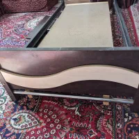 تخت تک نفره کشو دار|تخت و سرویس خواب|شهمیرزاد, |دیوار