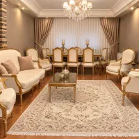 مبل ومیز نهارخوری استیل کلاسیک8نفره با10عدد صندلی