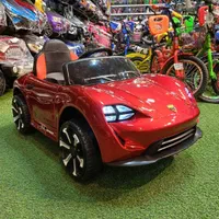 ماشین شارژی پورشه چهارموتور متالیک گهواره دار