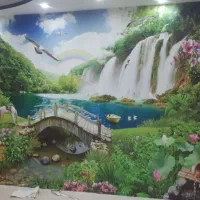 نصاب کاغذ دیواری وپوستر سه بعدی|خدمات پیشه و مهارت|اهواز, گلستان|دیوار