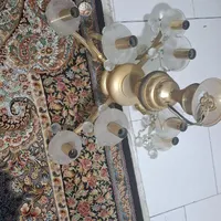 دوتا لوستر برنجی 4 شاخه 8 شعله|لوستر و چراغ آویز|کرج, شهرک اوج|دیوار