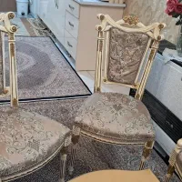 مبل استیل تمام چوب ۹نفره با ناهارخوری ۸نفره