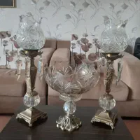 سه تیکه شمعدان و آجیل خوری