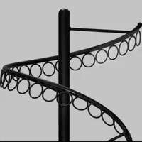 رگال مارپیچ فلزی مشکی مناسب مغازه و بوتیک