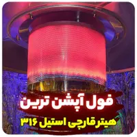هیتر قارچی وارداتی استیل ماشروم بالکنی هرمی رومیزی|بخاری، هیتر، شومینه|اصفهان, هفتون|دیوار
