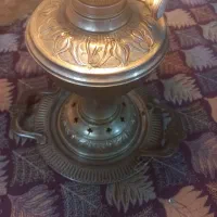 لمپا قدیمی قلمزنی مارک انگلیسی قدمت 120ساله|کلکسیون اشیاء عتیقه|گرگان, |دیوار
