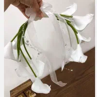 دسته گل عروسی لمسی|گل مصنوعی|قم, بنیاد|دیوار