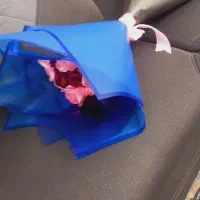 دسته گل روبانی