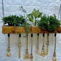 لوستر تزیینی  چوبی