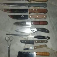 فروش چاقو مثقل مصقل ساتور کارد قیچی قدیمی