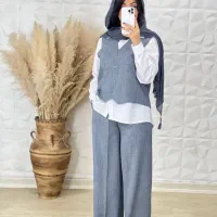 شومیز جلیقه دار و شلوار