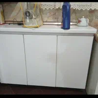 کابینت فلزی طرح هایگلاس با هود، سینک و شیرالات|مصالح و تجهیزات ساختمان|اصفهان, ملک‌شهر|دیوار