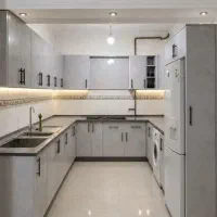 کابینت فلز درب چوبی