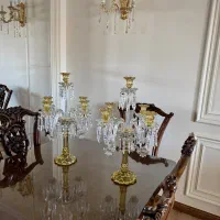 شمع‌دان ۵شاخه کریستالی