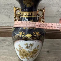 دو عدد گلدان سرمه ایی