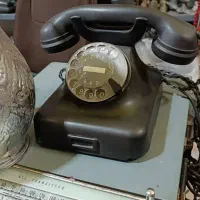 تلفن زیمنس رومیزی و چوبی آنتیک|تلفن رومیزی|آمل, |دیوار