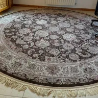 یک جفت فرش 12متری و یک 3 متری گرد ابریشم بلژیکی|فرش|رویان, |دیوار