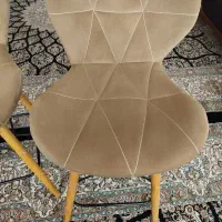دو عدد صندلی اپن پایه چوبی